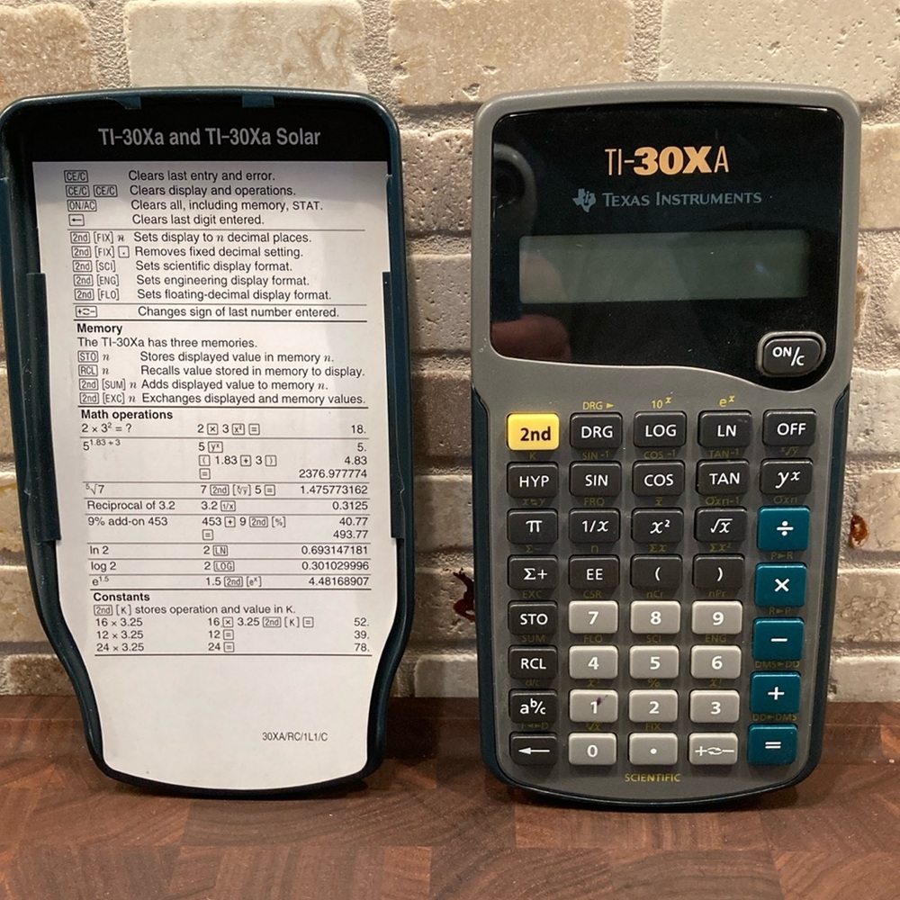 TI-30XA Texas Instruments Scientific Calculator